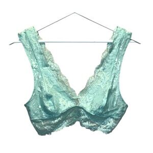 Free People Women’s Mint Green Miss Dazie Lace Bralette Size Small